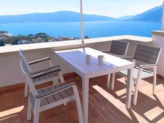 Апартаменты Adria Bay Apartment Tivat Донья-Ластва Номер-студио с видом на океан-15