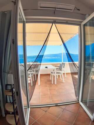Апартаменты Adria Bay Apartment Tivat Донья-Ластва Номер-студио с видом на океан-3